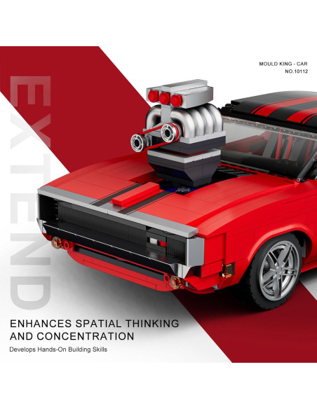 Mould King Auto Deportivo 10112 1869 Piezas para Construir Mould King Auto Deportivo 10112 1869 Piezas para Construir