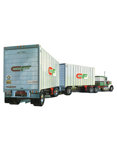 Remolques AMT Double Header Doble Eje 1/25 Kit Modelo