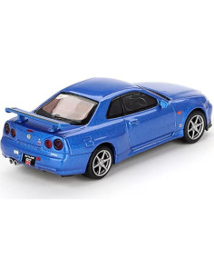 Coche Coleccionable Diecast Genérico Skyline GT-R R34 Azul 1:64 2