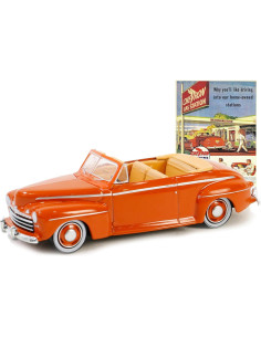 Coche de Metal 1946 Super Deluxe Convertible Naranja Greenlight 2