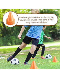 Conos de Fútbol Cyrank 10PCS Naranja 8.5cm Entrenamiento 2