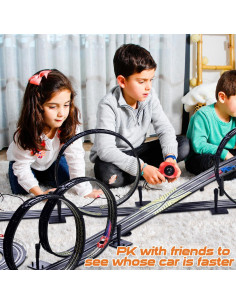 Pista de Carreras Slot Cusocue 11.13 m con 2 Coches LED 2