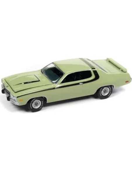 Coche Diecast 1/64 Auto World Plymouth Road Runner 440 Verde