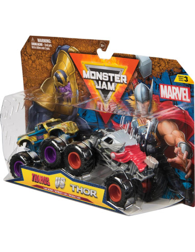 Camiones Monstruo Marvel Monster Jam Thanos Vs Thor 1:64