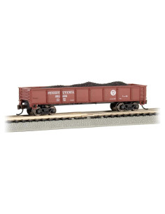 Carro Gondola Bachmann PRR Rojo Tuscan Carga Carbón Escala N