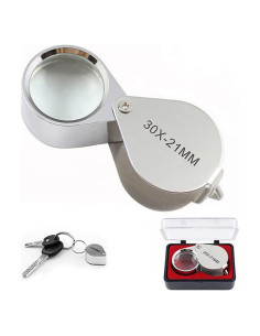 Mini Lupa Plegable 10x INDPROD 21mm para Joyería y Lectura