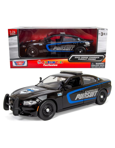 Coche de Policía Dodge Charger 2023 Motormax 1:24 Diecast