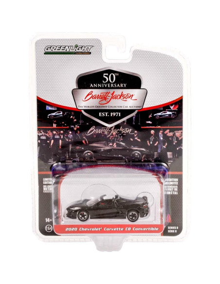 Auto Coleccionable Greenlight Corvette C8 2020 Negro 1/64