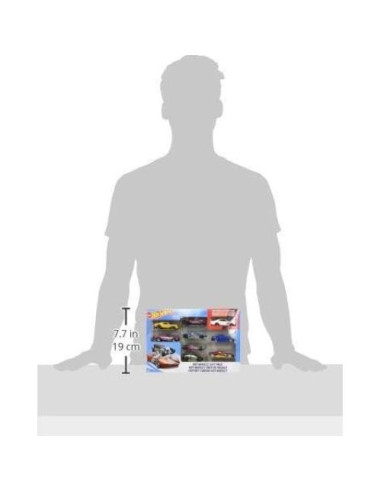 Paquete de 9 coches Hot Wheels 1:64 con vehículo exclusivo