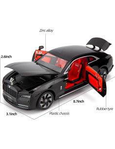 Coche de Juguete Coleccionable BDTCTK Rolls Royce Spectre 1:24 2