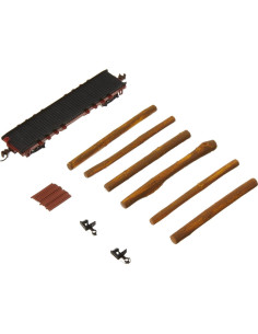 Carro de Troncos Bachmann 40' Escala N Detallado 2