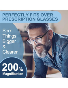 Gafas de Aumento 2.0X OuShiun para Lectura y Manualidades 2