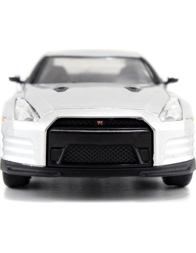 Rápido y Furioso Jada 2009 Nissan GT-R R35 Die-Cast Plata