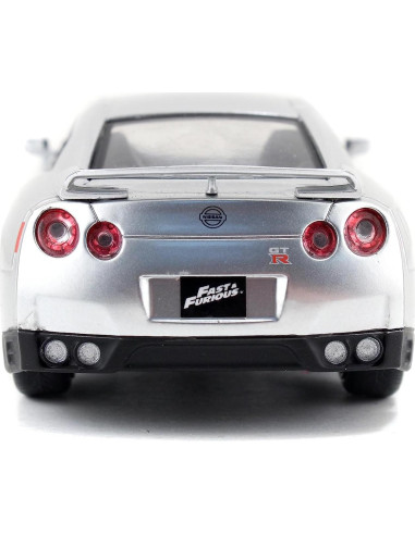 Rápido y Furioso Jada 2009 Nissan GT-R R35 Die-Cast Plata