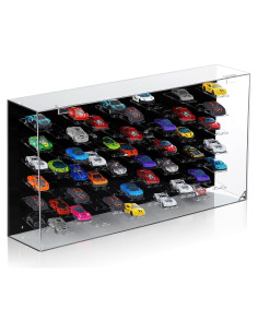 Estante Acrílico para Modelos de Autos 1/64 Briwooody 55x30x11.8cm