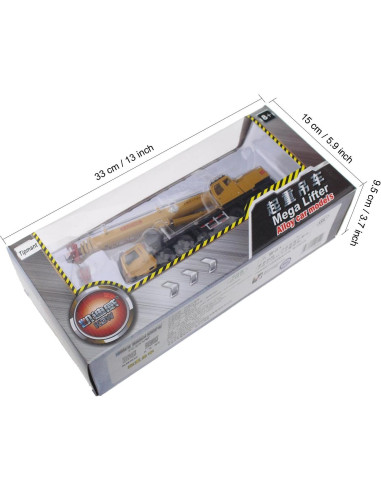 Grúa Pesada eMart 1:55 Juguete Educativo Amarillo