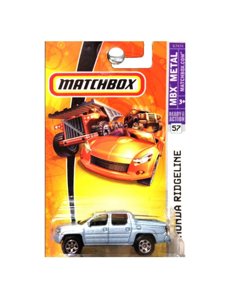 Matchbox Honda Ridgeline 2007 Azul Claro 1:64 Coleccionable Matchbox Honda Ridgeline 2007 Azul Claro 1:64 Coleccionable