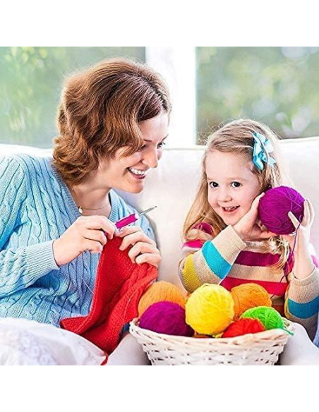 Juego de 9 Ganchos de Crochet Ergonomicos WILLBOND con Estuche