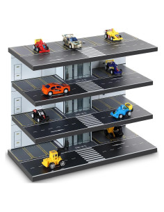 Caso de Exhibición de Coches de Juguete 1:64 Gemscream de Madera