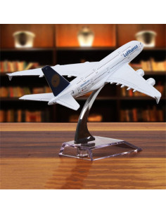 Modelo avión A380 Lufthansa 16x10x9 cm para colección 2
