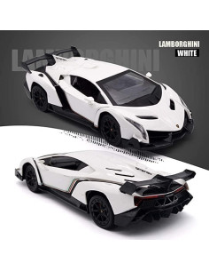 Coche RC Lamborghini Veneno 1:24 Blanco Licenciado 2