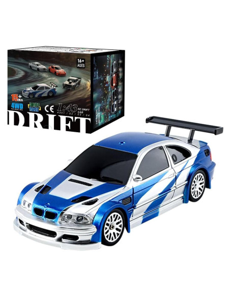 Coche Drift RC Funnyndiy 1/43 4WD 15KM/H con Luces