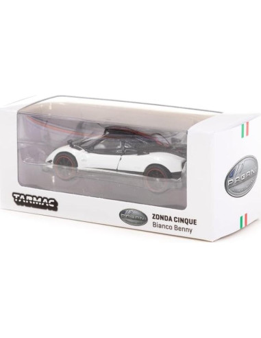 Coche Diecast Pagani Zonda Cinque Bianco Tarmac 1:64