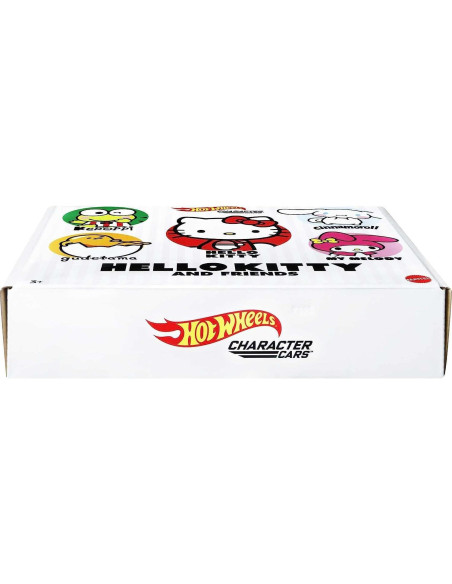 Hot Wheels Sanrio 5-Pack Coche Carácter 1:64 Hello Kitty y Más