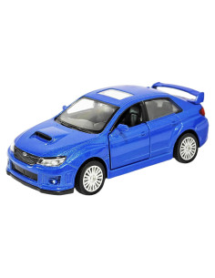 Coche de Juguete Subaru Impreza WRX STI 1:36 Retroceso Azul