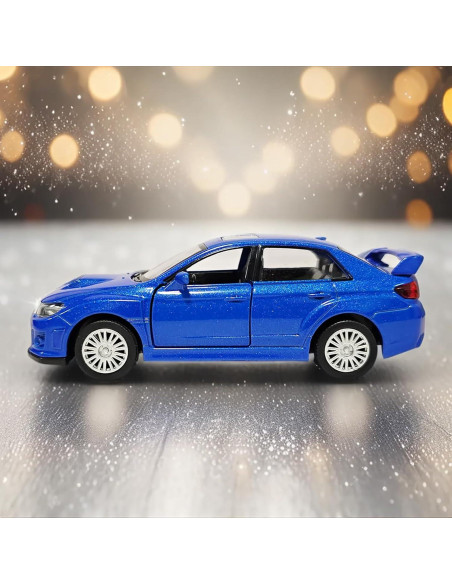 Coche de Juguete Subaru Impreza WRX STI 1:36 Retroceso Azul