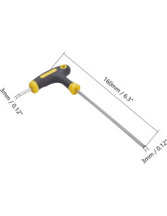 Llave Hexagonal con Punta Esférica Utoolmart 3mm 160mm 2