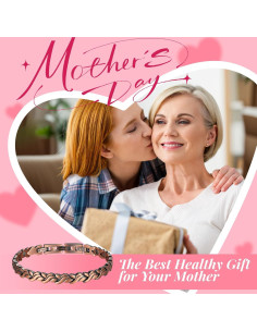 Pulsera Magnética de Cobre RainSo para Mujeres 99.9% Pura 2