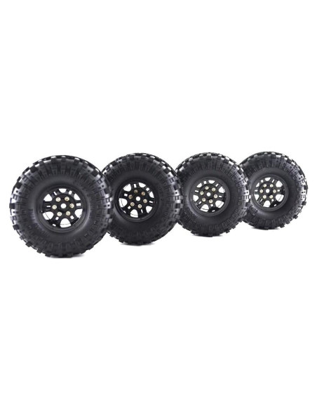 4 Sets Neumáticos y Ruedas 1.9" RC Crawler RCapture 1/10