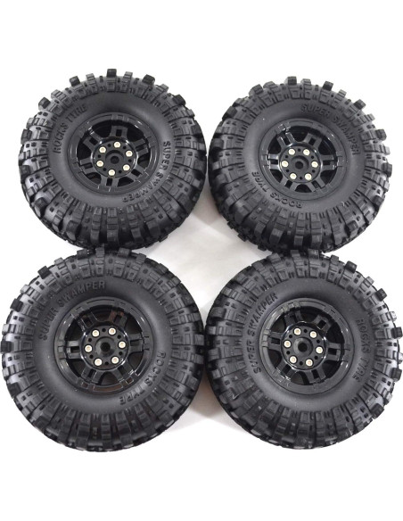 4 Sets Neumáticos y Ruedas 1.9" RC Crawler RCapture 1/10