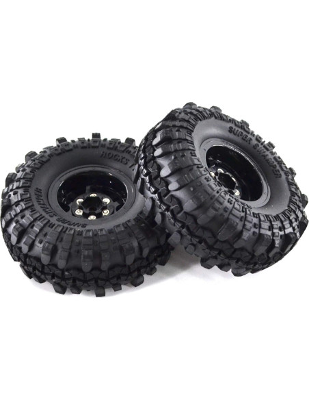 4 Sets Neumáticos y Ruedas 1.9" RC Crawler RCapture 1/10