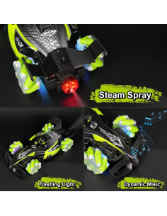 Coche RC Todo Terreno Glouslove 1:12 360 Acrobático Verde 2