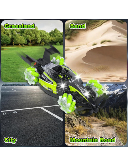 Coche RC Todo Terreno Glouslove 1:12 360 Acrobático Verde Coche RC Todo Terreno Glouslove 1:12 360 Acrobático Verde