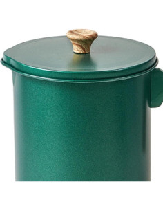 Olla Coladora de Aceite Tomotato 1.4L Hierro Verde Oscuro 2