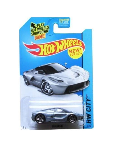Hot Wheels Laferrari Plata 2014 1:64 Escala Coleccionable