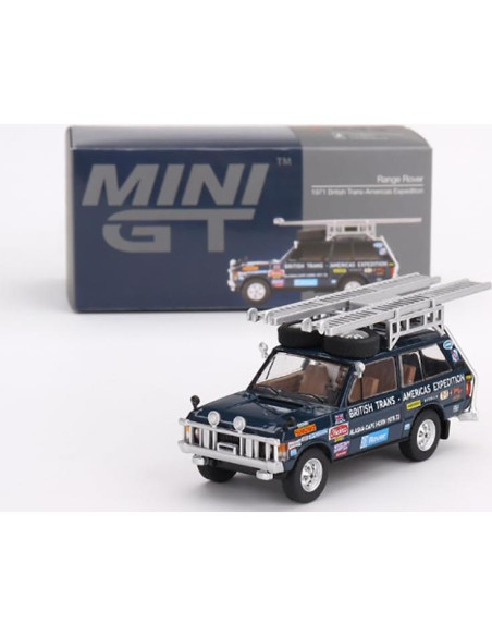 Coche Diecast 1/64 True Scale Miniatures Azul 1971 Trans-América