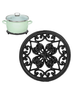 Trivet Redondo de Hierro Fundido BTSKY 17.5 cm Antideslizante