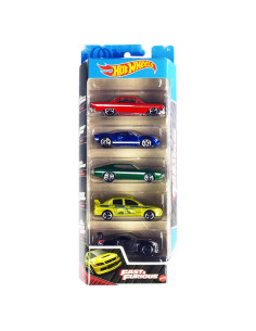 Hot Wheels Rápidos y Furiosos Paquete 5 Autos 1:64 Colección