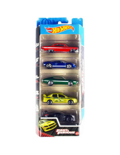 Hot Wheels Rápidos y Furiosos Paquete 5 Autos 1:64 Colección 2