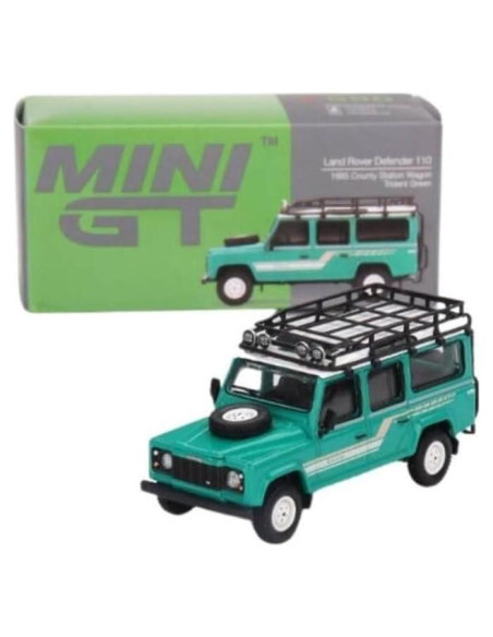 Modelo Diecast 1:64 Land Rover Defender 110 Verde Trident