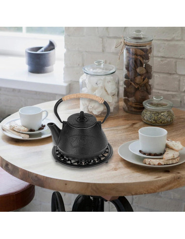 Trivet Redondo de Hierro Fundido BTSKY 17.5 cm Antideslizante