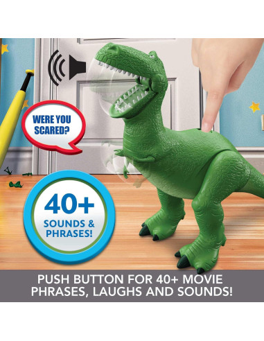 Figura de acción Rex Mattel Toy Story 27,43 cm 40 sonidos