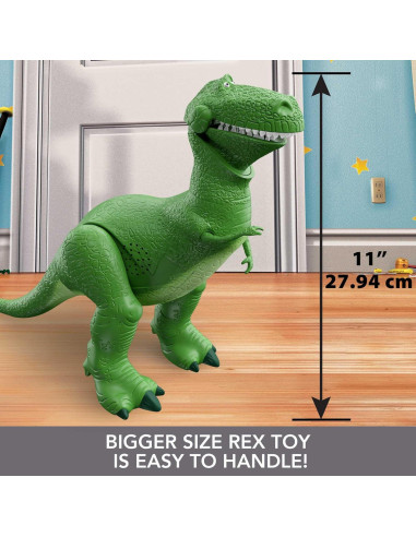Figura de acción Rex Mattel Toy Story 27,43 cm 40 sonidos