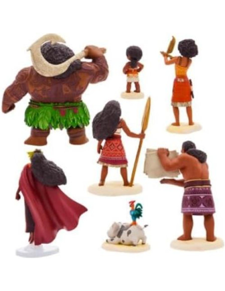 Juego de Figuras Deluxe Disney Moana 2 - 7 Personajes Juego de Figuras Deluxe Disney Moana 2 - 7 Personajes
