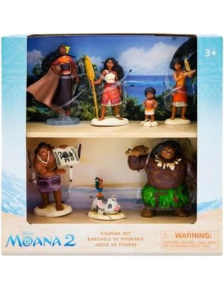 Juego de Figuras Deluxe Disney Moana 2 - 7 Personajes Juego de Figuras Deluxe Disney Moana 2 - 7 Personajes