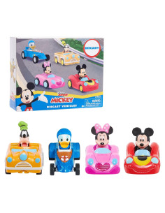 Set de 4 Vehículos de Metal Mickey Mouse Just Play 7,62 cm